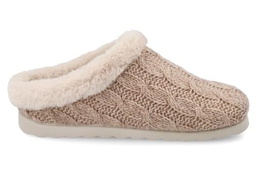 Kadın Ev Terliği B3 W64 UZ Fly Flot CLOTH WOMAN SLIPPER 6009-Beige