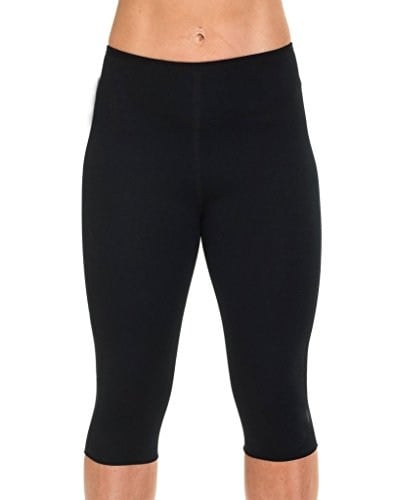 Kadın Hot Neopren Spor Pantolonu Kapri Pantolon Bel Antrenman Şekillendirici Terleme Pantolonu Panty