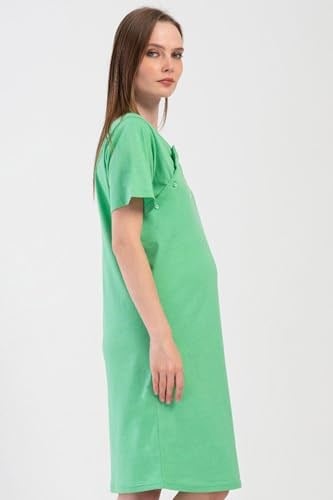 Kadın Kısa Kol Lohusa Yeşil Tunik C5T3N1O804 - Bedenler: XX-Large, XL