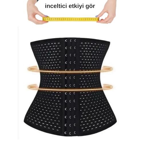 Kadın Lohusa Ten Rengi Korse Doğum Sonrası Korse Toparlayıcı Lohusa Göbek Korsesi (Siyah, 4XL)