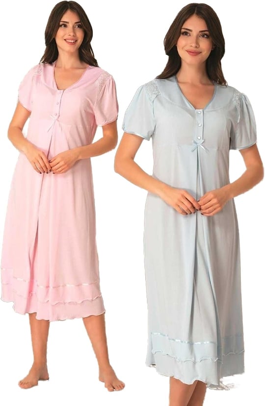Kadın Pembe Hamile Lohusa Gecelik, S, EFW8023EF-86D0018320326