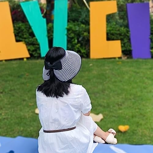 Kadın Yaz Katlanabilir Hasır Güneşlik Geniş Ağzına Kadar Şapka Paketlenebilir Kadınlar Brach Cap M01