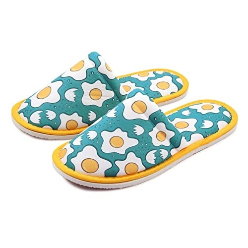 Kadın Yumurta Desenli Yumuşak Tabanlı Terlik
