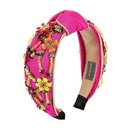 Kadınlar için Düz Renk Geniş Saç Bantları Elmas Yapay Elmas Kadınlar için Saç Bantları Üst Düğüm Saç Bandı Kristal El Yapımı Takı Kız Saç Aksesuarları Parlak Moda Saç Bandı