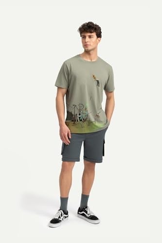KAFT Unisex Regular Fit Tasarım T-Shirt Straighten