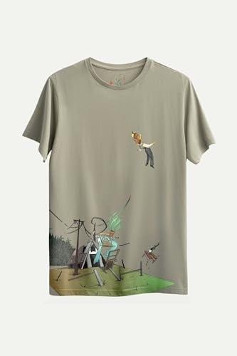 KAFT Unisex Regular Fit Tasarım T-Shirt Straighten