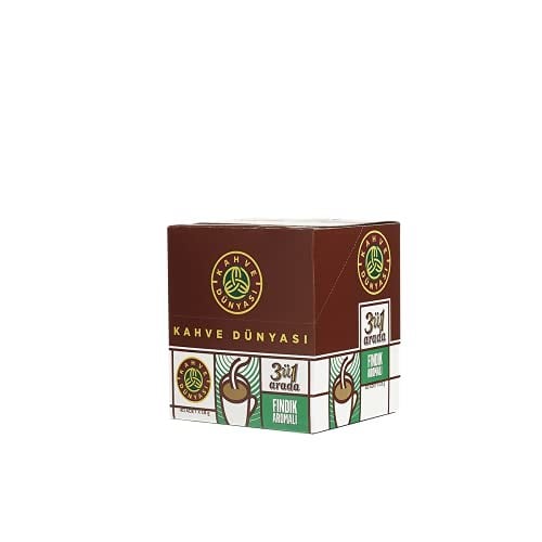 Kahve Dünyası 3ü 1 Arada Fındık Aromalı Hazır Kahve 40lı Paket (18 Gr x 40 Adet)