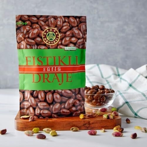 Kahve Dünyası Antep Fıstıklı Draje, Sütlü Çikolatalı 120g