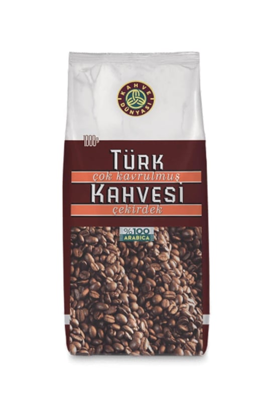 Kahve Dünyası Çok Kavrulmuş Türk Kahvesi Çekirdek 1 Kg.