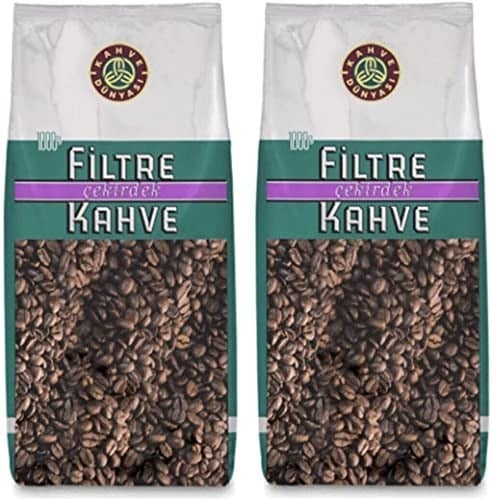 KAHVE DUNYASI Dünyası Filtre Kavrulmuş Çekirdek 2 Adet 1 kg