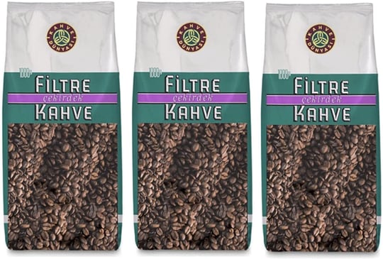 KAHVE DUNYASI Dünyası Filtre Kavrulmuş Çekirdek 3 Adet 1 kg