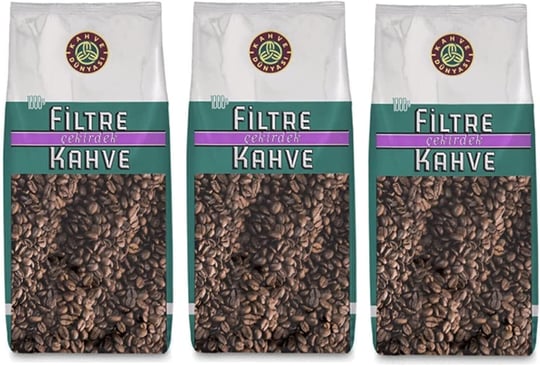KAHVE DUNYASI Dünyası Filtre Kavrulmuş Çekirdek 3 Adet 1 kg