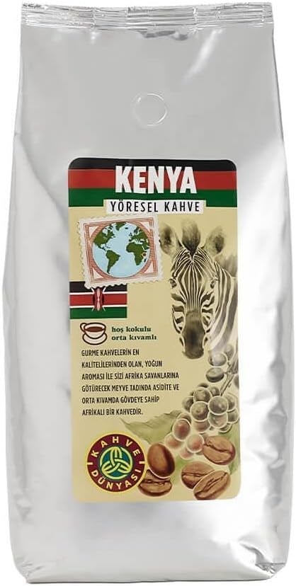 KAHVE DUNYASI Dünyası Kenya Kavrulmuş Çekirdek 1 Kg