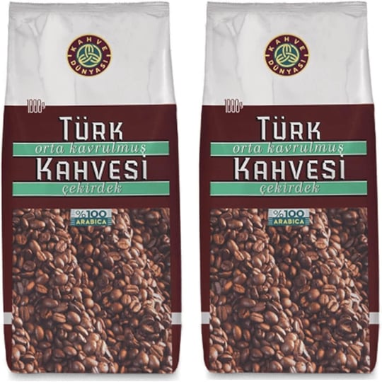 Kahve Dünyası Orta Kavrulmuş Türk Kahvesi Çekirdek 1 Kg