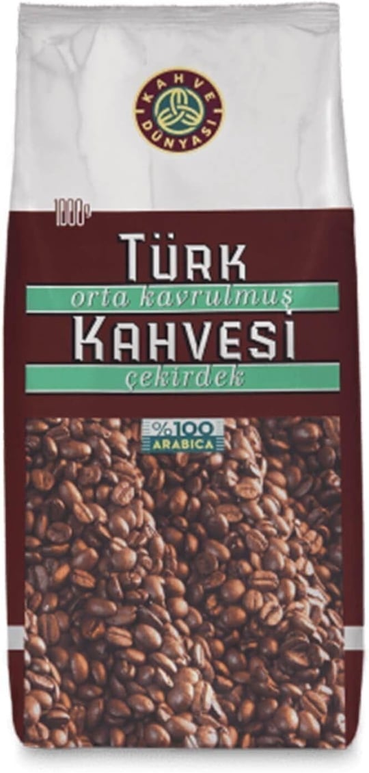 Kahve Dünyası Orta Kavrulmuş Türk Kahvesi Çekirdek 1 Kg