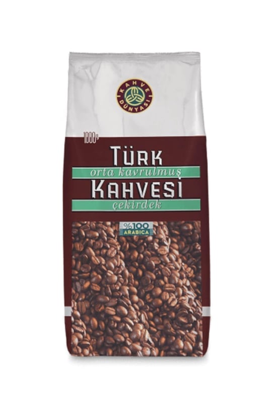 Kahve Dünyası Orta Kavrulmuş Türk Kahvesi Çekirdek, 1kg