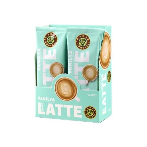 Kahve Dünyası Özel Seri Sıcak Vanilyalı Aromalı Caffe Latte, 10lu