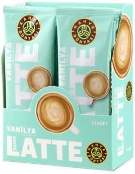 Kahve Dünyası Özel Seri Sıcak Vanilyalı Aromalı Caffe Latte, 10lu