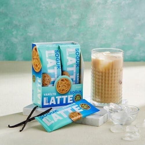 KAHVE DUNYASI Özel Seri Soğuk Vanilyalı Aromalı Caffe Latte 10lu