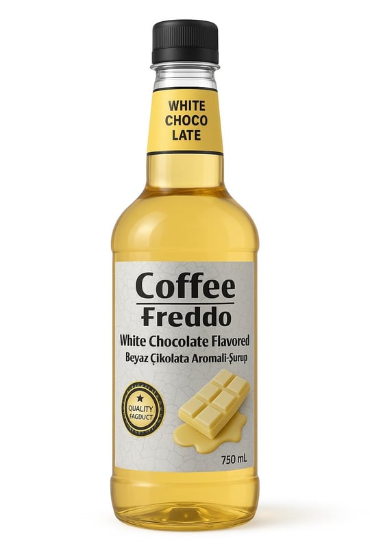Kahve Şurubu Aroması, Kahve Şurupları, Fitre Kahve, Espresso 750 ml (Beyaz Çikolata Aromalı)