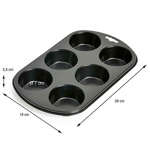 Kaiser Inspiration Muffinform, für 6 Muffins, 29 x 18 cm Standardgröße, antihaftbeschichtet, kurze Backzeit für süße und herzhafte Rezepte