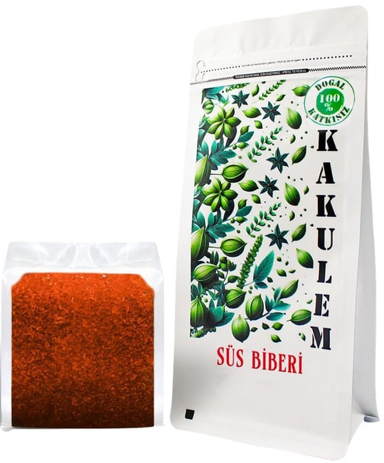 Kakulem SERTİFİKALI Güneşte Kurutulmuş Çok Acı Süs Biber Pul Biber (250 GR)