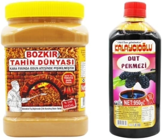 Kalaycıoğlu-Mp - Bozkır Tahin Dünyası Kepeksiz Bozkır Tahini 935 Gr. - Dut Pekmezi 950 Gr.