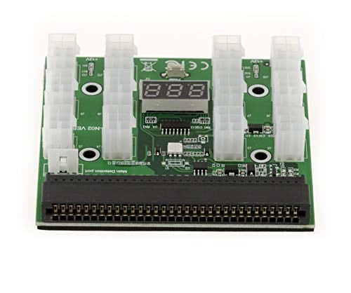 KALEA-INFORMATIQUE HP güç kaynakları için 1200w 750w Breakout Board - 12 P6 bağlantı noktası - gerilim göstergesi - ikinci güç kaynağı senkronizasyonlu.
