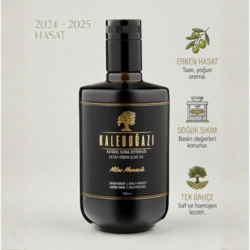 Kaleboğazı Milas Memecik Natürel Sızma Zeytinyağı 500ml | 2024–2025 Hasat | Erken Hasat • Soğuk Sıkım