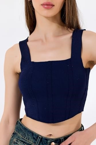 KALIN ASKILI POLİAMİD BLUZ CROP