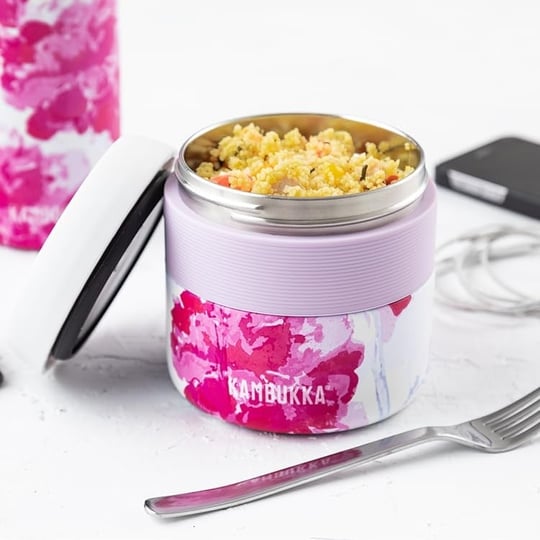 Kambukka BORA YEMEK TERMOSU 400ML,PINK BLOSSOM
