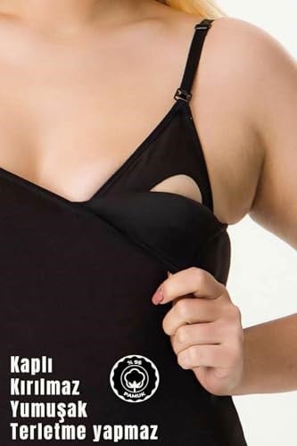 Kaplı Emzirme Atletli 2li siyah-siyah