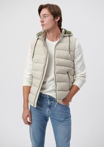 Kapüşonlu Bej Şişme Yelek Regular Fit/Normal Kesim 010442-70144