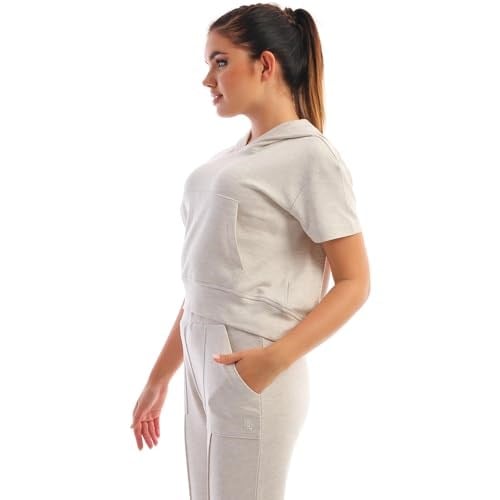 Kapüşonlu Kadın Eşofman Takımı Kısa Kollu Regular Fit