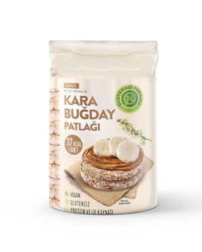 Karabuğday Patlağı Sade 1 Paket Glutensiz Vegan Sade 100 Gram
