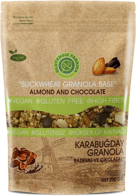 Karabuğday & Yulaf Granola Badem&Çikolata