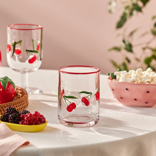 Karaca Cherry Meşrubat Bardağı 420 ml Kırmızı
