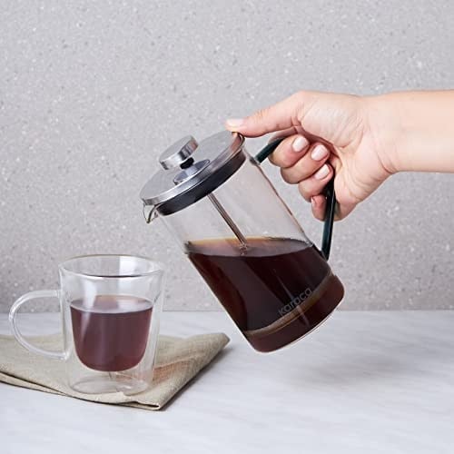 Karaca Coffe Bean Borosilikat Cam French Press Cool Green 600 ml