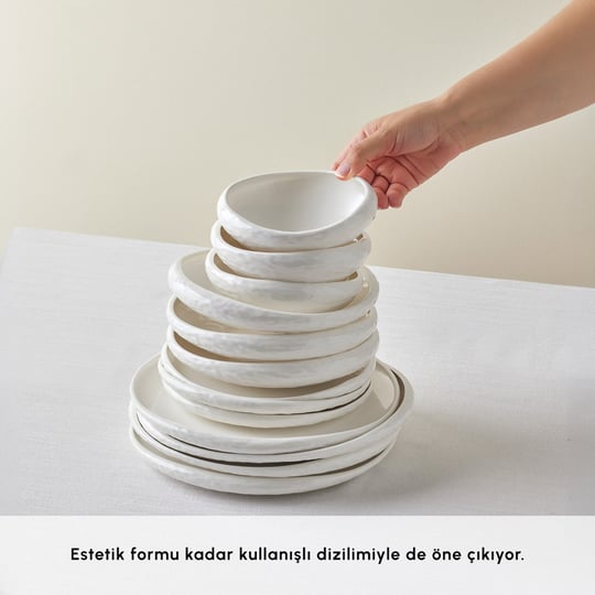 Karaca Earth Collection Atlantic 55 Parça 12 Kişilik Yemek Takımı