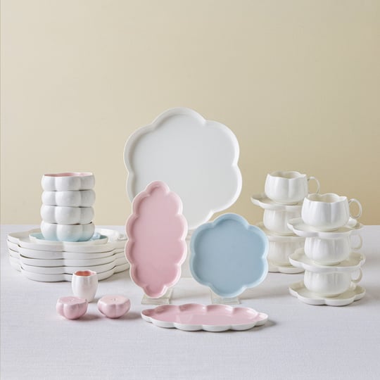 Karaca Earth Collection Pinky Cloud 29 Parça 6 Kişilik Kahvaltı Takımı