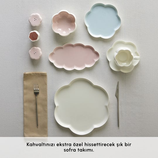Karaca Earth Collection Pinky Cloud 29 Parça 6 Kişilik Kahvaltı Takımı