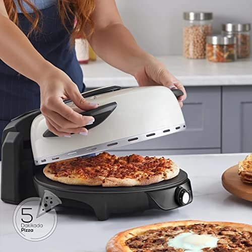 Karaca Gastro 10 in 1 Pizza ve Lahmacun Makinesi, Soft Cream