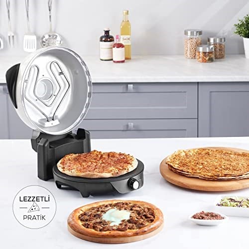 Karaca Gastro 10 in 1 Pizza ve Lahmacun Makinesi, Soft Cream