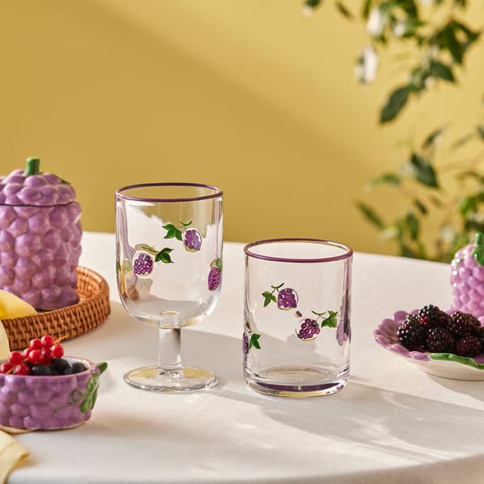 Karaca Grape Meşrubat Bardağı 420 ml Mor