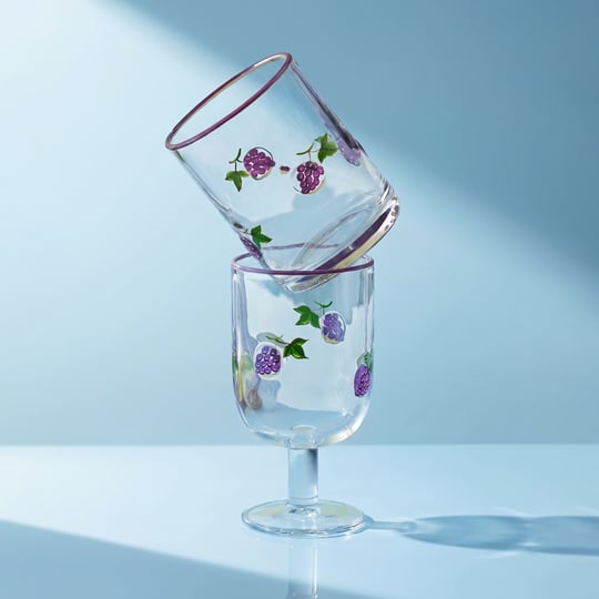 Karaca Grape Meşrubat Bardağı 420 ml Mor