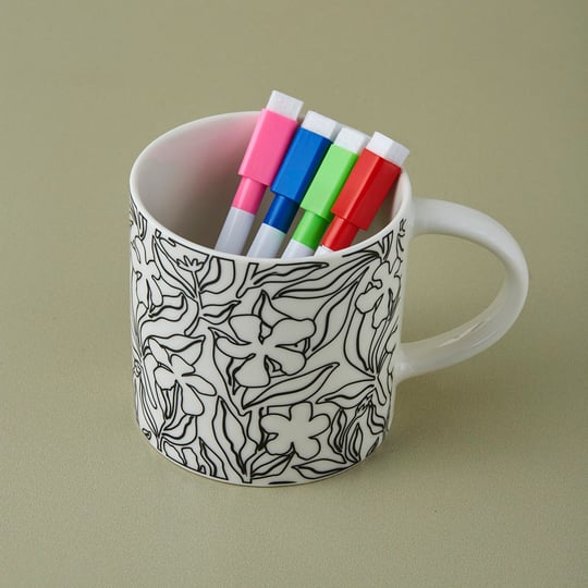 Karaca Harper Flower Diy Mug 350 ml