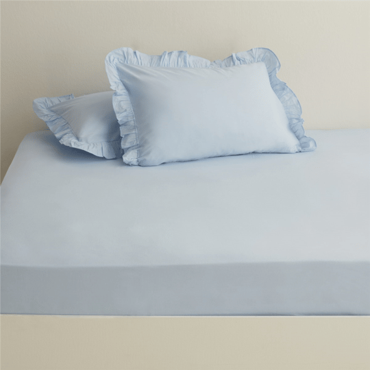 Karaca Home Basic %100 Pamuk Çift Kişilik Düz Çarşaf Adaçayı