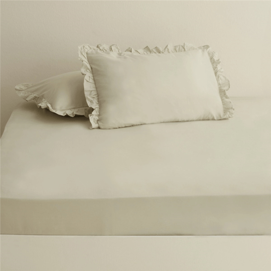 Karaca Home Basic %100 Pamuk Çift Kişilik Düz Çarşaf Adaçayı