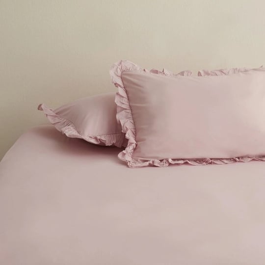 Karaca Home Basic 2li Fırfırlı Yastık Kılıfı Adaçayı