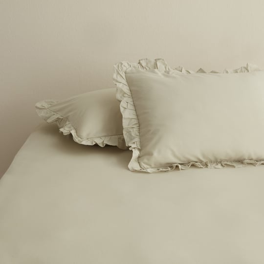Karaca Home Basic 2li Fırfırlı Yastık Kılıfı Adaçayı